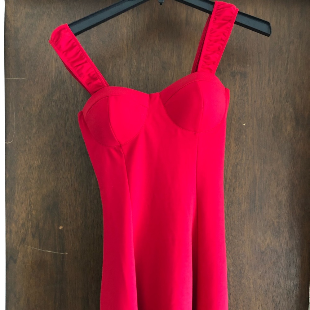 Red boutique dress